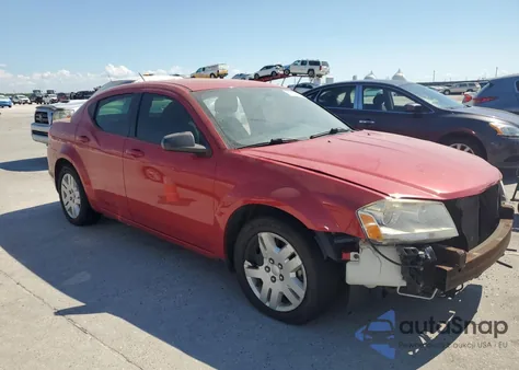 2014 Dodge Avenger Se from USA, damaged, VIN 1C3CDZAB9EN199621